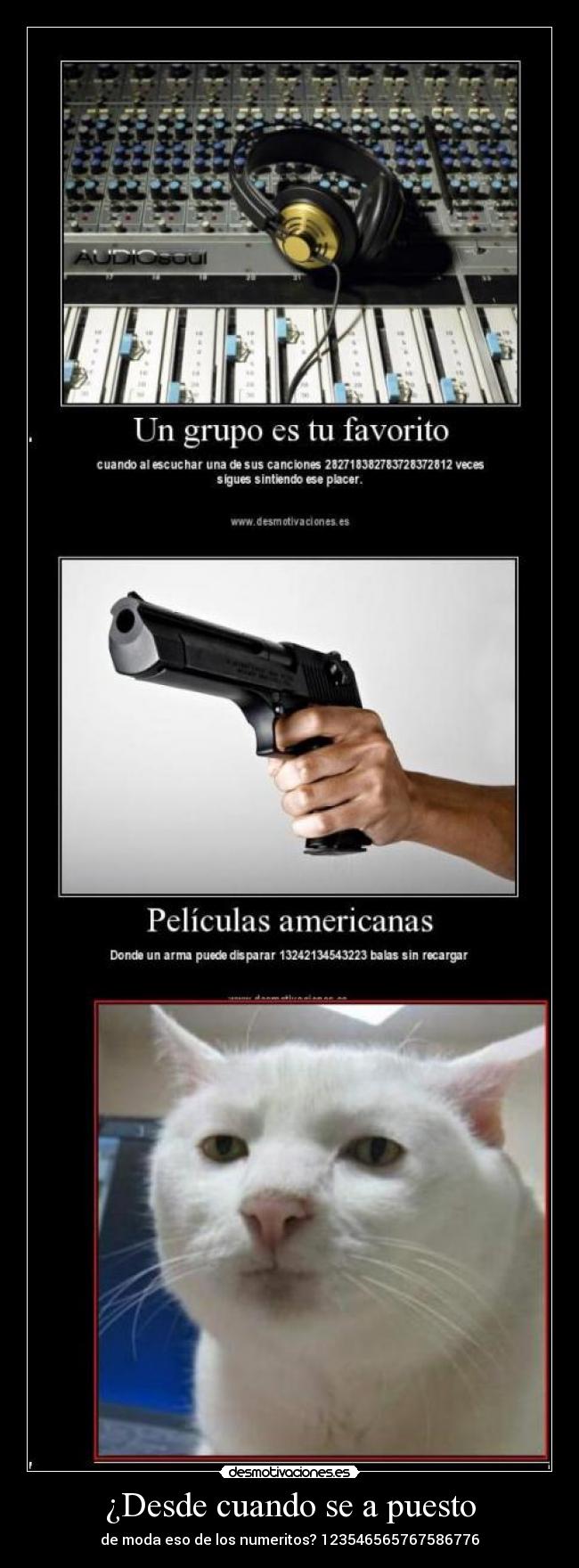 ¿Desde cuando se a puesto - de moda eso de los numeritos? 123546565767586776