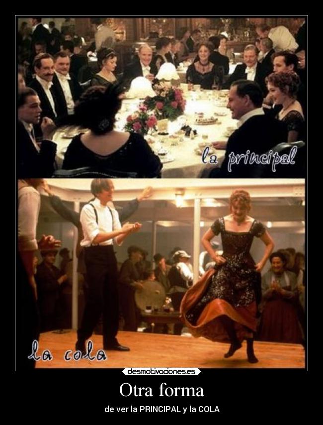 Otra forma - de ver la PRINCIPAL y la COLA