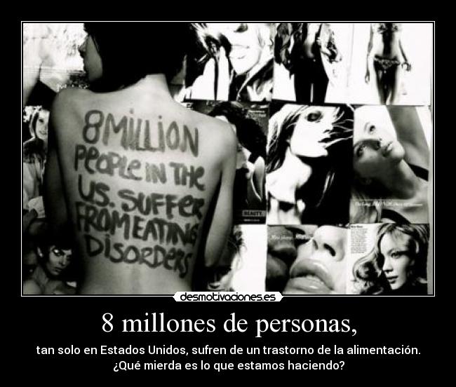 8 millones de personas, -