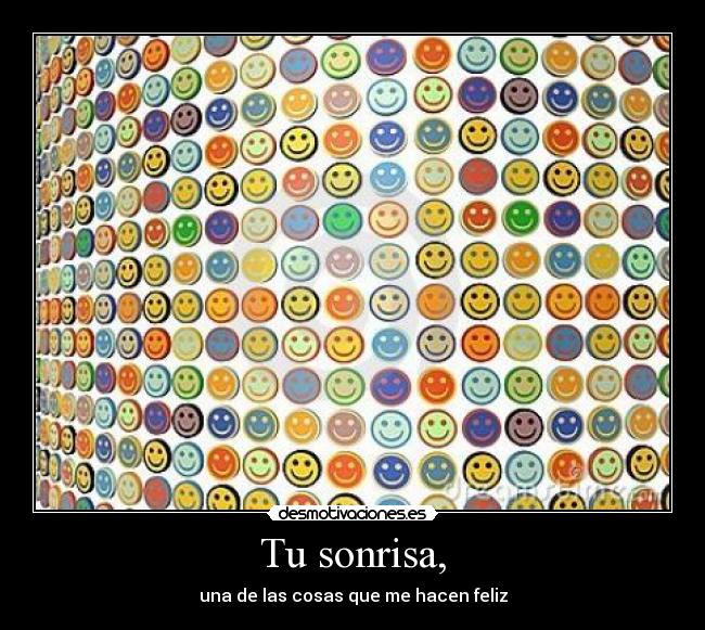 Tu sonrisa, -
