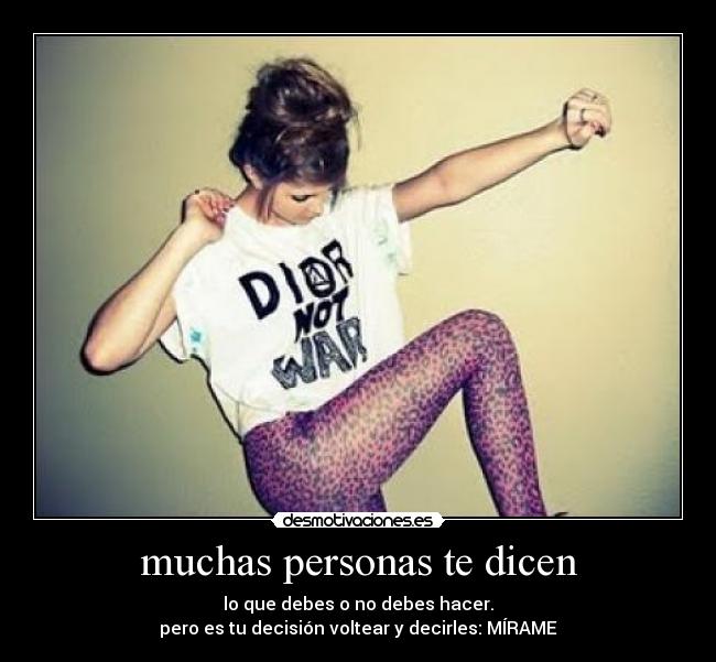 muchas personas te dicen - 