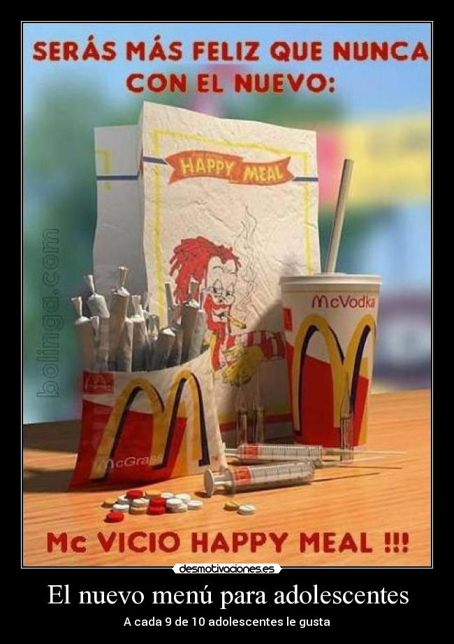 El nuevo menú para adolescentes - A cada 9 de 10 adolescentes le gusta