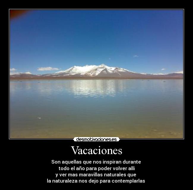 Vacaciones -