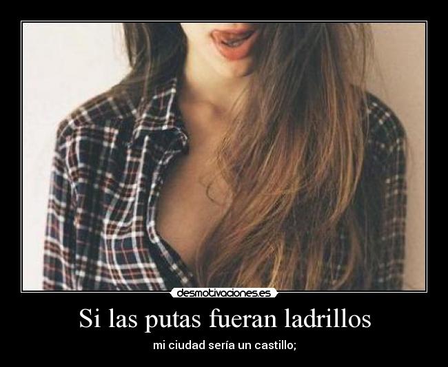 Si las putas fueran ladrillos -