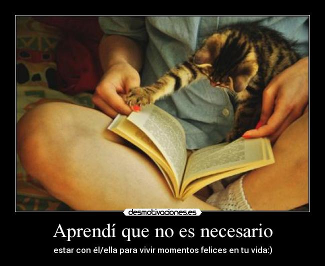 Aprendí que no es necesario - 