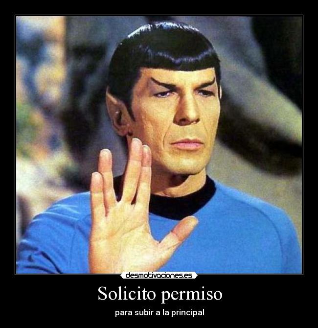 Solicito permiso - para subir a la principal