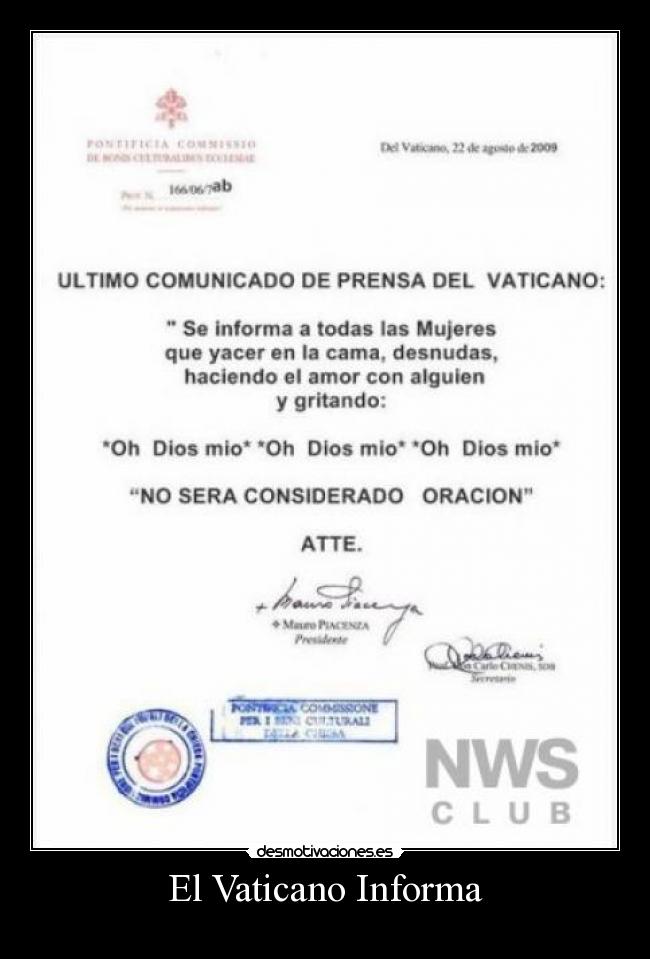 El Vaticano Informa - 