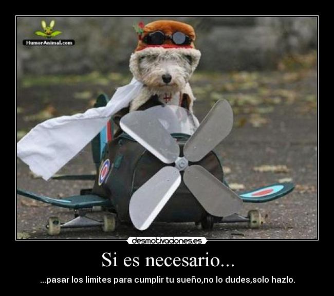 Si es necesario... - ...pasar los limites para cumplir tu sueño,no lo dudes,solo hazlo.