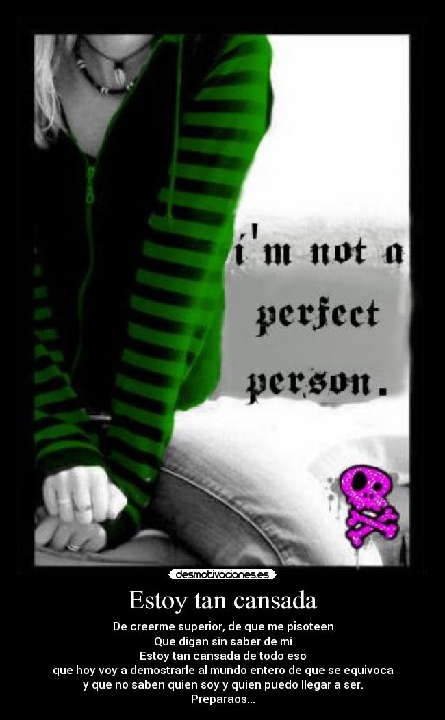 Estoy tan cansada - 