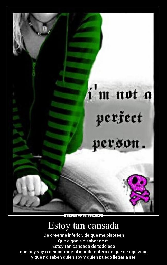Estoy tan cansada - 