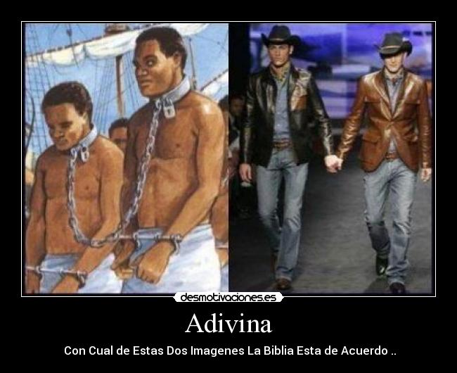 Adivina - Con Cual de Estas Dos Imagenes La Biblia Esta de Acuerdo ..