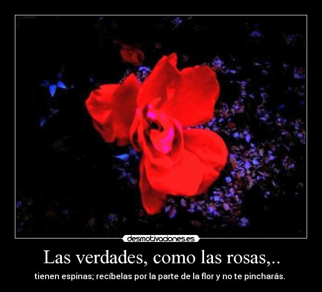 Las verdades, como las rosas,.. - 