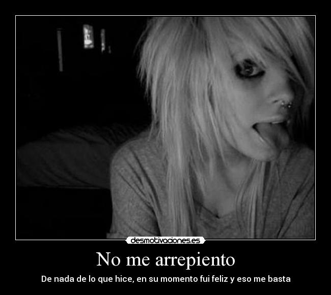 No me arrepiento -