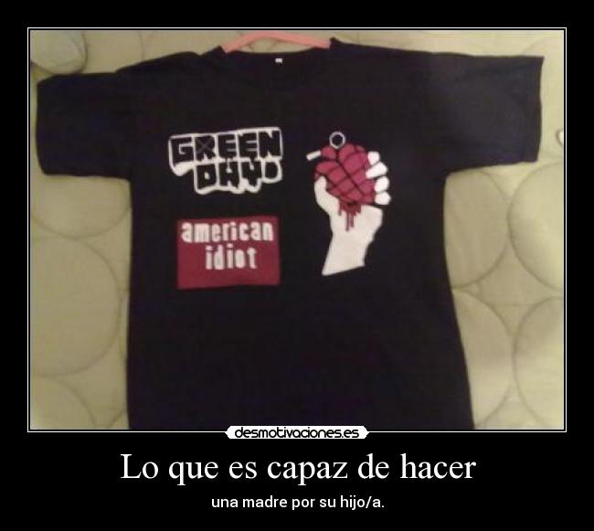 carteles camiseta green day casera desmotivaciones