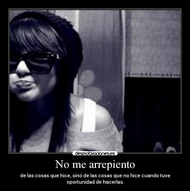 No me arrepiento - 