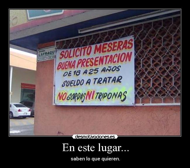 En este lugar... -
