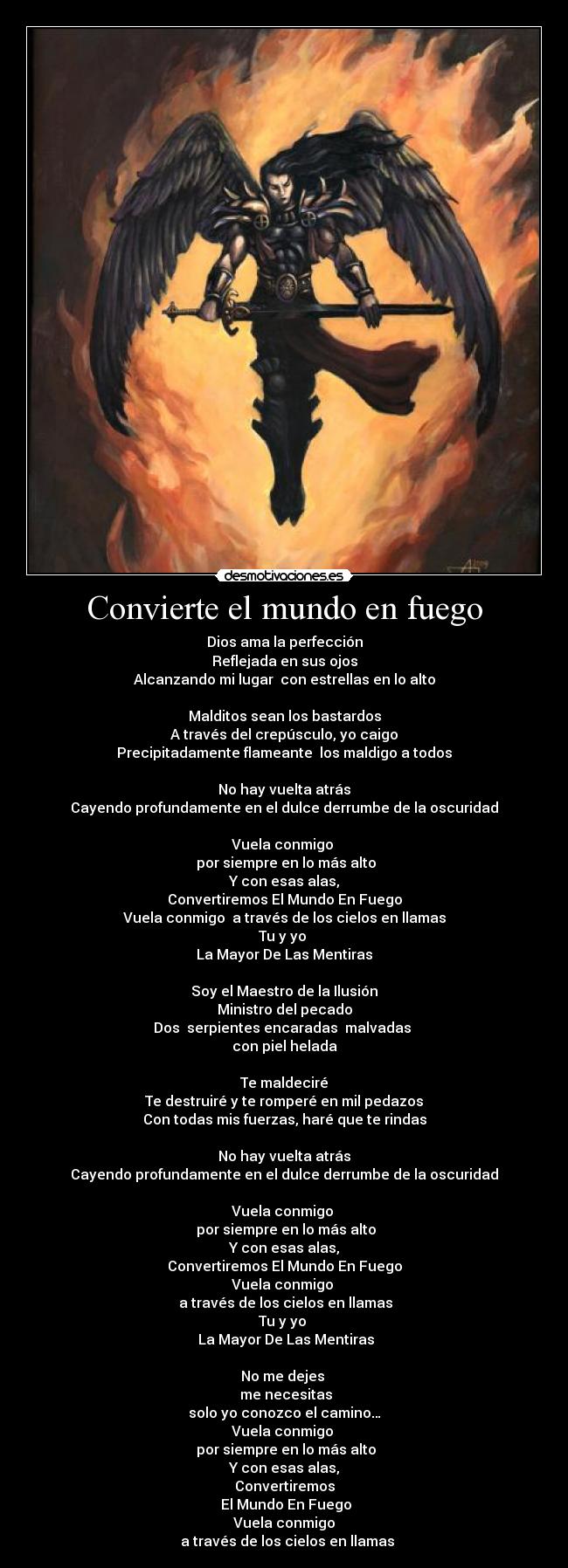 carteles mundo convierte mundo fuego desmotivaciones