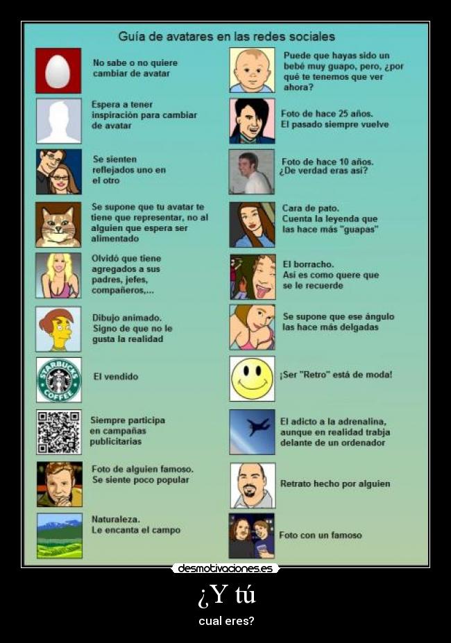 ¿Y tú - cual eres?