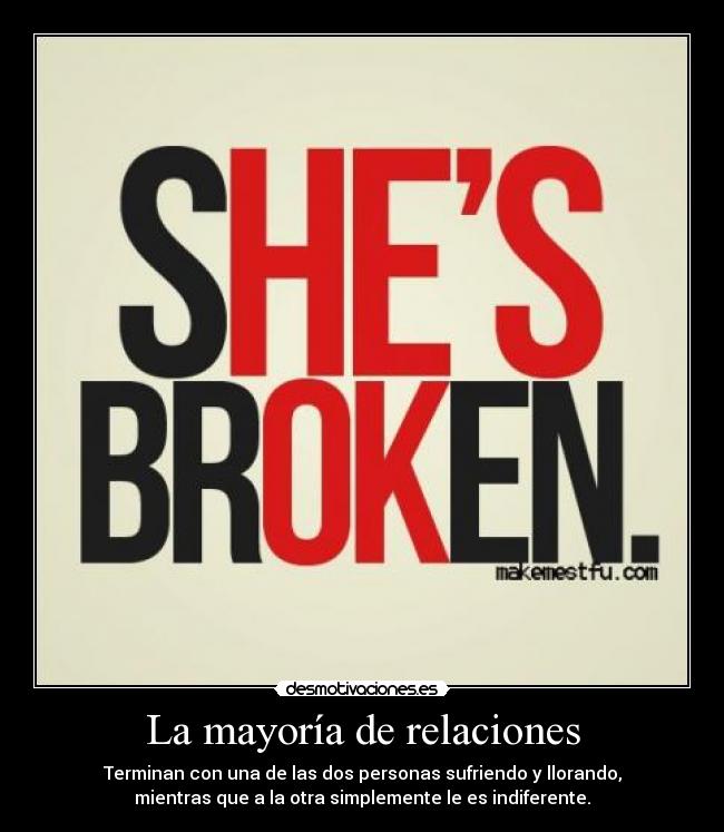 La mayoría de relaciones -