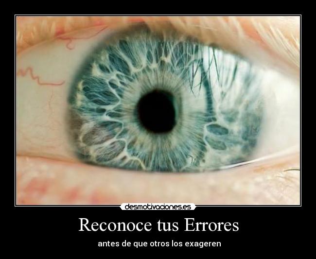 Reconoce tus Errores -