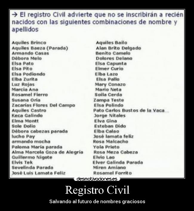 Registro Civil - 