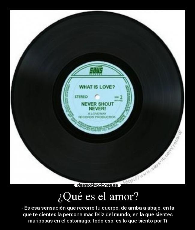 ¿Qué es el amor? -