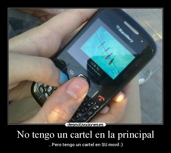 No tengo un cartel en la principal - 