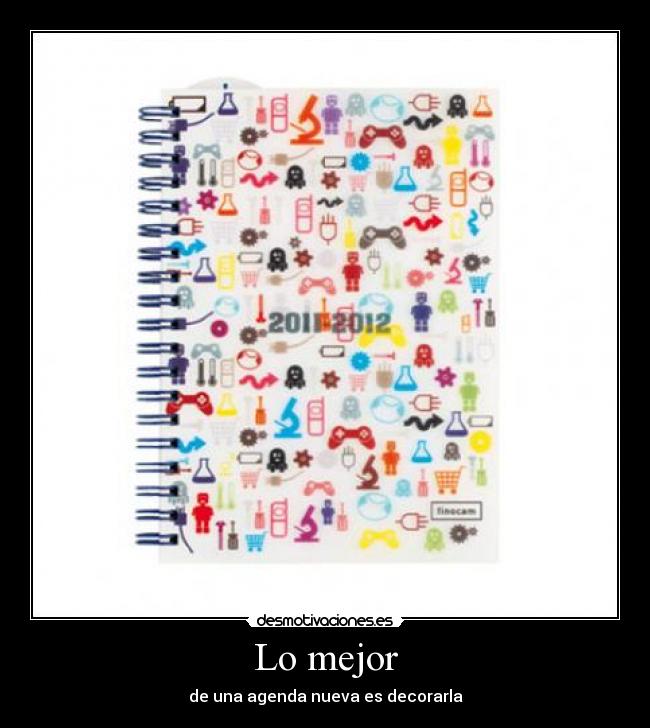 Lo mejor - de una agenda nueva es decorarla