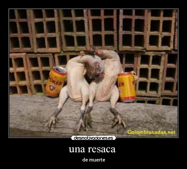 una resaca - de muerte