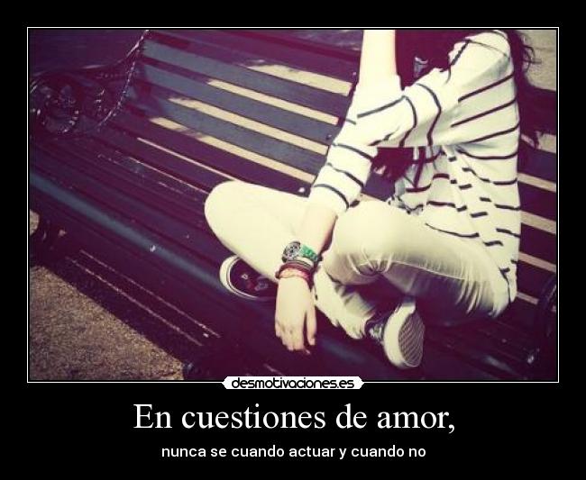En cuestiones de amor, - 