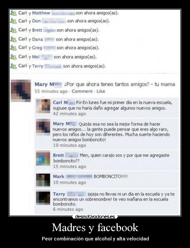 Madres y facebook -