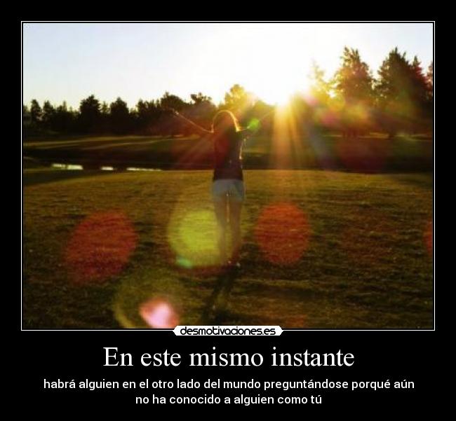 En este mismo instante -