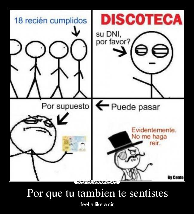 Por que tu tambien te sentistes -