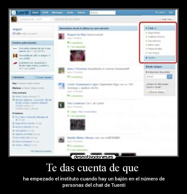 Te das cuenta de que  - 