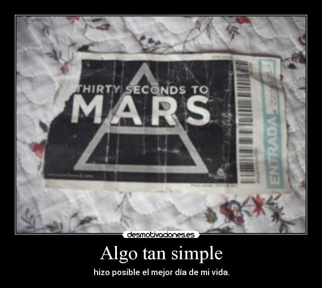 carteles entradas concierto musica thirty seconds mars desmotivaciones