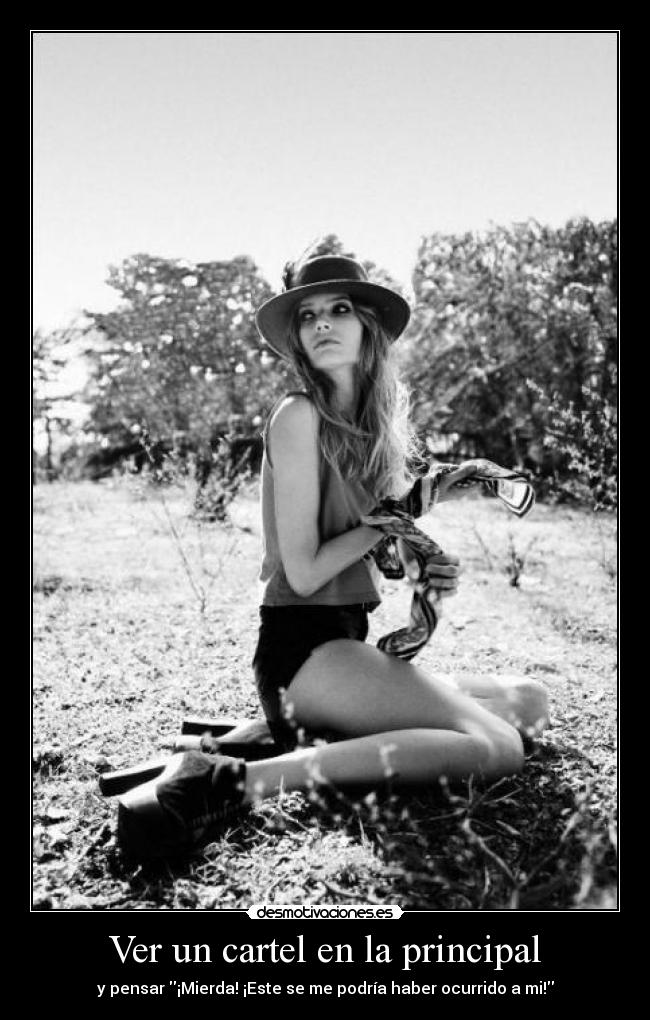 Ver un cartel en la principal - 