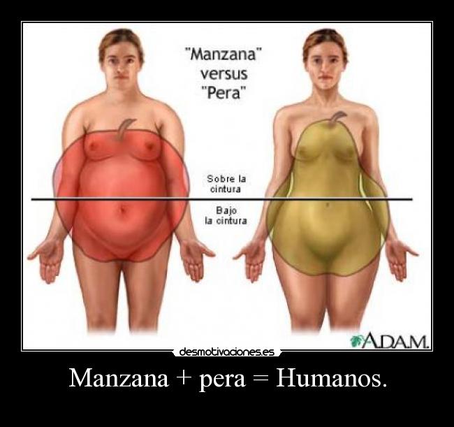 Manzana + pera = Humanos. - 