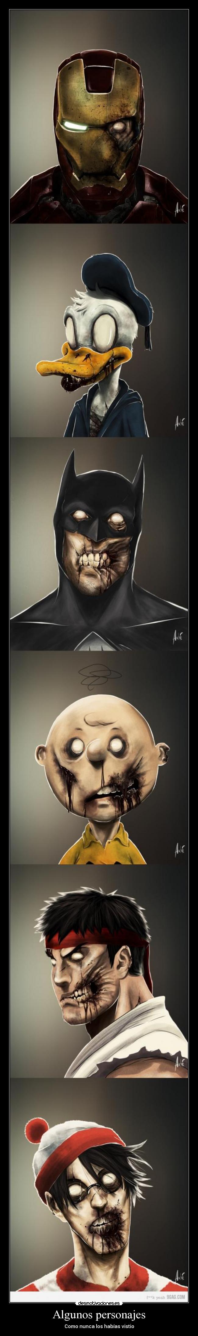 Algunos personajes - Como nunca los habías vistio