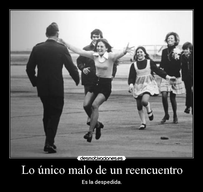 Lo único malo de un reencuentro -