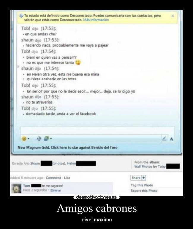 Amigos cabrones - nivel maximo