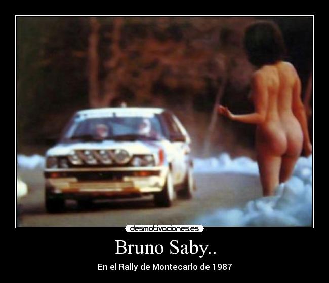 Bruno Saby.. - En el Rally de Montecarlo de 1987