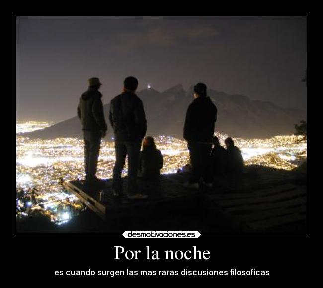 Por la noche -