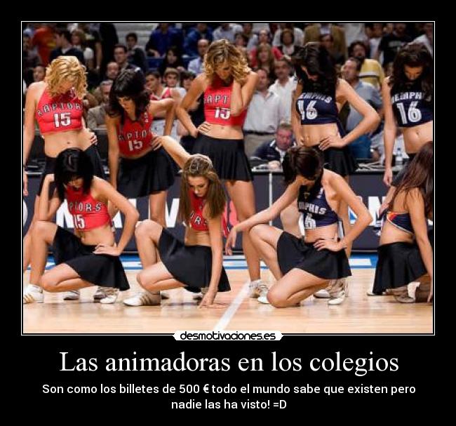 Las animadoras en los colegios -