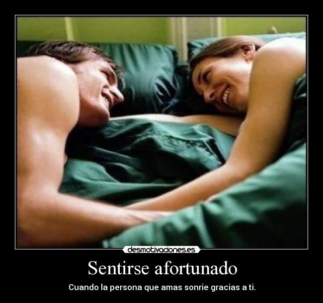 Sentirse afortunado -