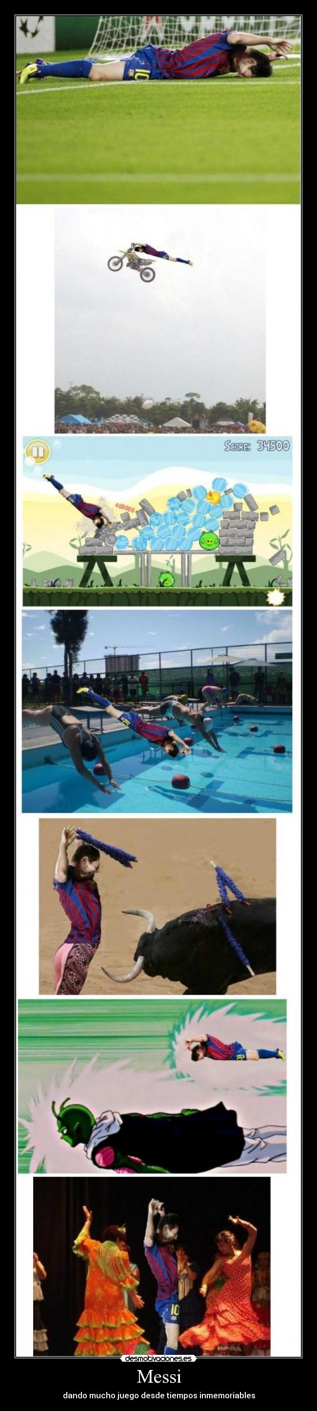 Messi - dando mucho juego desde tiempos inmemoriables