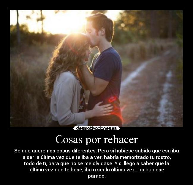 Cosas por rehacer - 