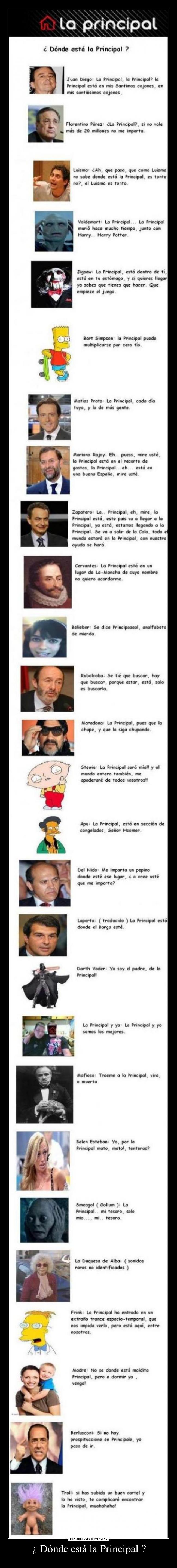 ¿ Dónde está la Principal ? - 