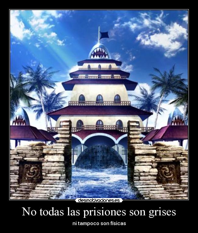 carteles one piece clanvirus prision gris fisica arlong park mar muelle tiburon gyojin desmotivaciones