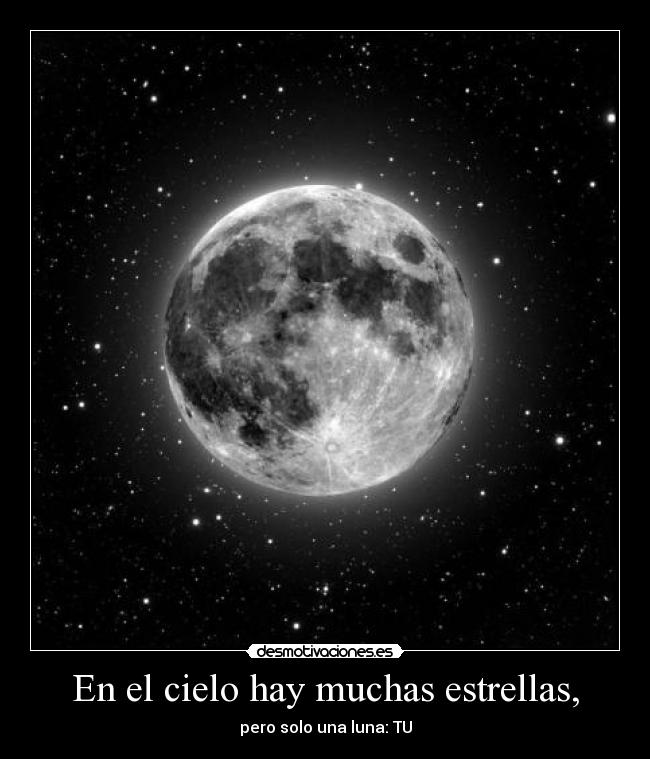 En el cielo hay muchas estrellas, -
