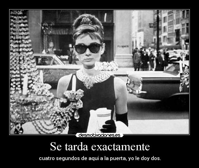Se tarda exactamente -
